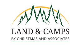 website design syracuse land and camps logo